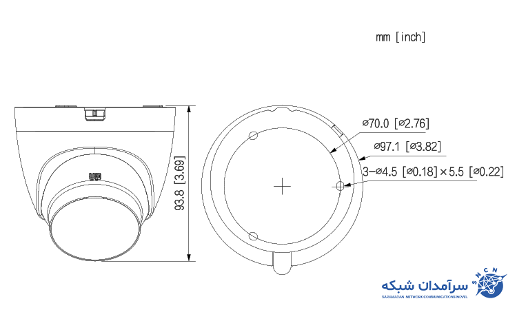 دوربین مداربسته تحت شبکه داهوا مدل HAC-HDW-1500CLQP-IL-A