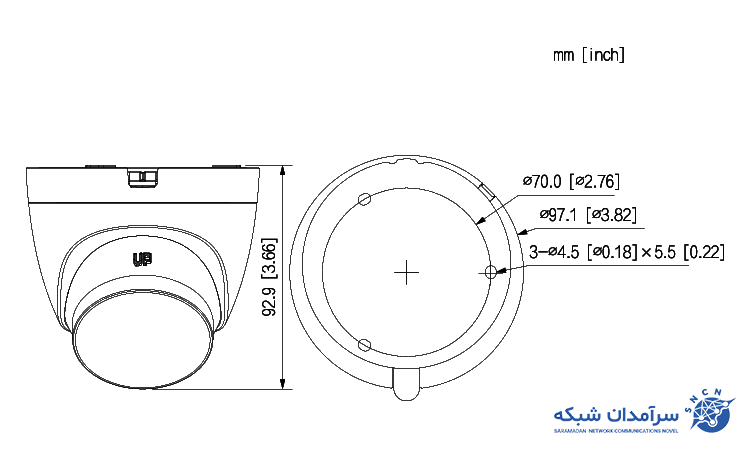 دوربین مداربسته تحت شبکه داهوا مدل HAC-HDW-1509TLQP-A-LED
