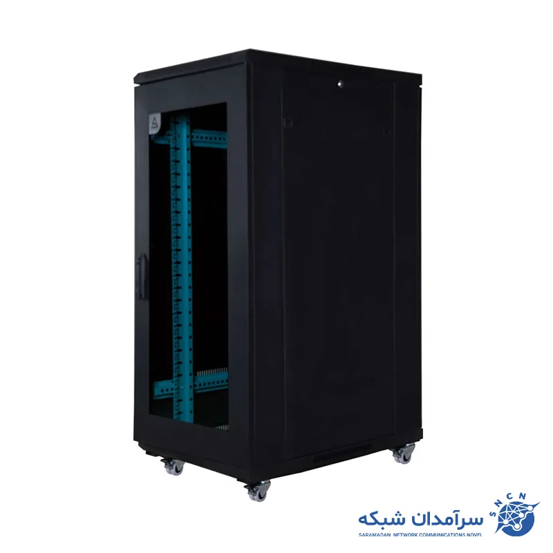 Standing rack 27 units width 60 depth 80 amaadsystem رک ایستاده 27 یونیت عرض 60 عمق 80 آماد سیستم