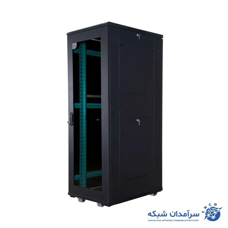 Standing rack 42 units width 60 depth 120 amaadsystem رک ایستاده 42 یونیت عرض 60 عمق 120 آمادسیستم