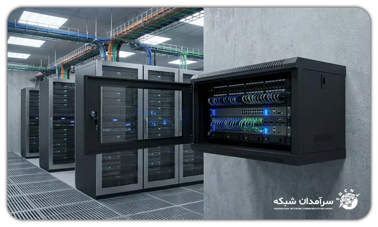 رک دیواری 5 یونیت عمق 45 آماد سیستم