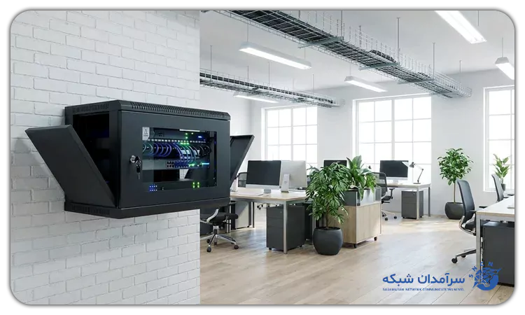 رک دیواری 7 یونیت عمق 45 آماد سیستم