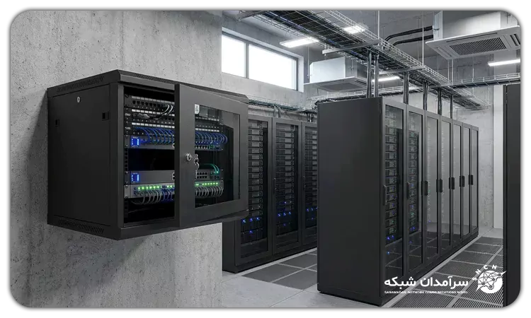 رک دیواری 9 یونیت عمق 45 آماد سیستم